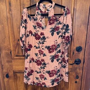 American Eagle Outfitters Pink Floral Blouse
